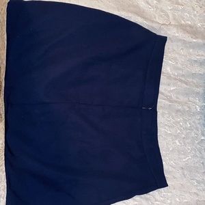 Navy F21 Zip Up Skirt